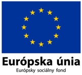 Logo Európskeho sociálneho fondu