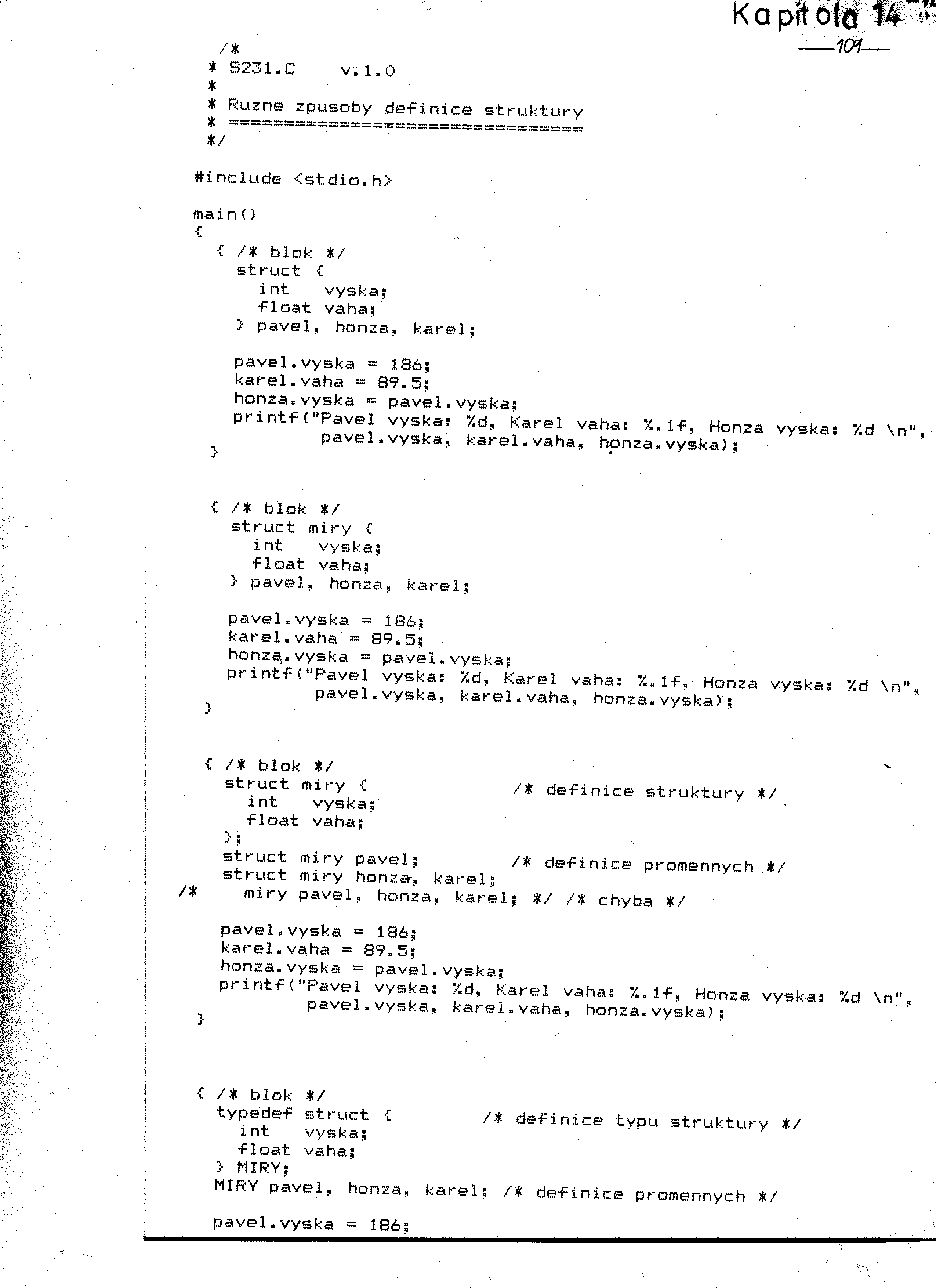 Programovanie v C jazyku