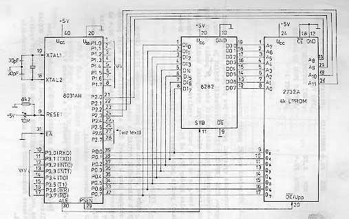 Obr.49 Pipojen vnj pamti programu
2732A k mikropotai